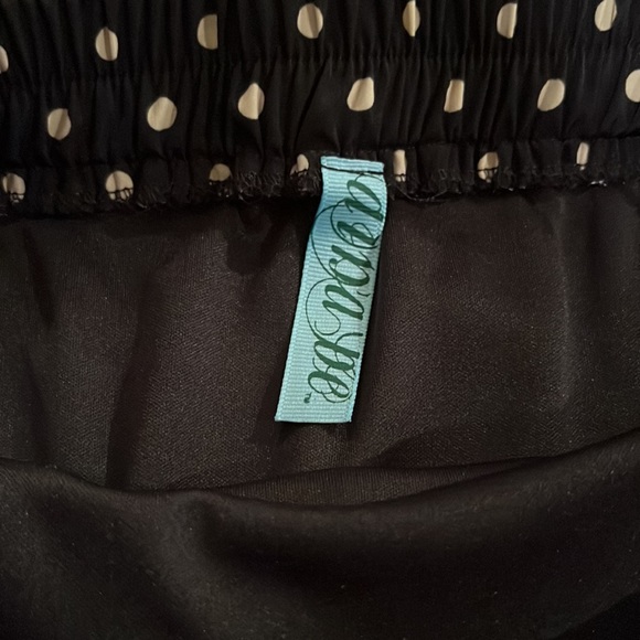 NWOT medium black and tan mini skirt - Picture 6 of 8